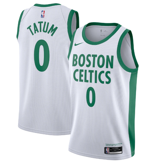 Youth Boston Celtics #0 Jayson Tatum White 2020/21 Swingman Stitched Jersey